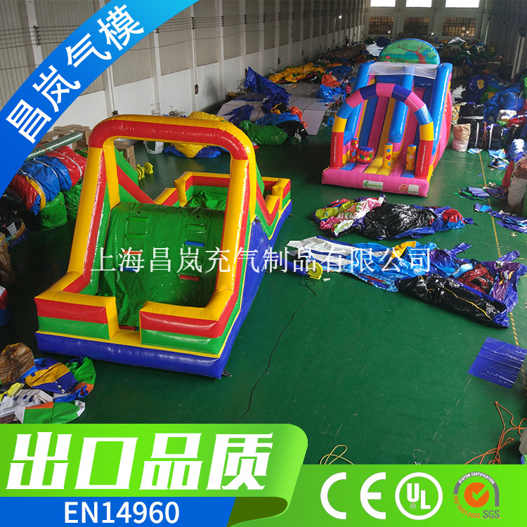 廠家出口定做 小充氣滑梯 家用幼兒園兒童充氣滑滑梯 simple inflatbale small slide for kids