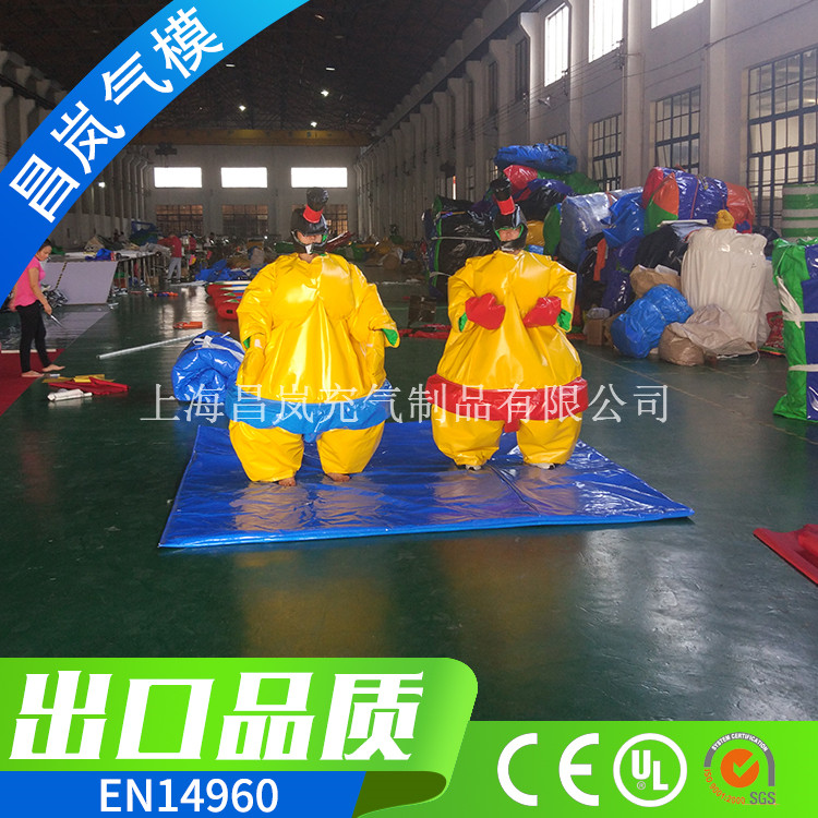 廠家直銷 PVC夾網布優質相撲服出口 PVC tarpoulin sumo suit